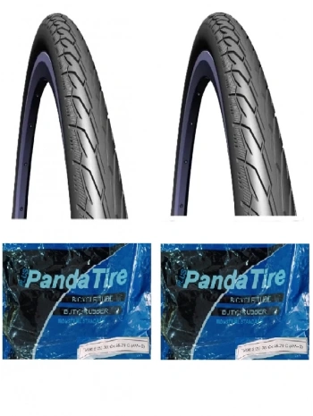 Mitas 28 Jant 28x1.60 (700x40C) (42-622) Hook Antipunctre V69 (Patlamaya Dirençli) X 2 Adet + Plus Panda İç Lastik Seti