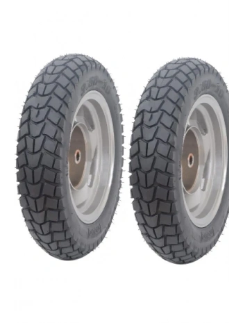 Motto 12 Jant 90/90x12 Tubeless (Dublex) 6PR (6 Kat) Pro City Scooter Dış Lastiği Siyah X 2 Adet