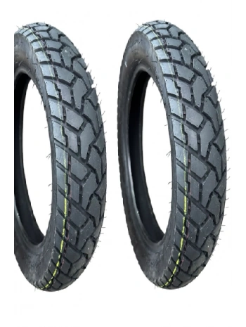 Motto 16 Jant 110/90x16 Tubeless (Dublex) 6PR (6 Kat) Pro Road Motosiklet Dış Lastiği Siyah X 2 Adet
