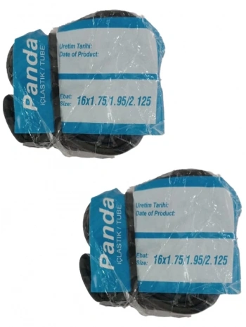 Panda 16 Jant 16x1.75 - 16x1.95 - 16x2.125 Bisiklet İç Lastiği AV 40 mm Motor Sibop X 2 Adet