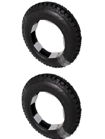 PK 12 Jant 4.00x12 Tubeless (Dublex) E-236 Elektrikli Römork Dış Lastiği Siyah X 2 Adet