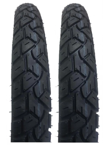 PK 17 Jant 3.00x17 Tube Type (İç Lastikli) 6PR (6 Kat) Sports R(Arka) Motosiklet Dış Lastiği Siyah X 2 Adet