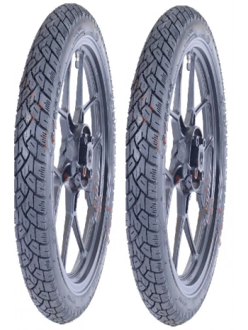 PK 18 Jant 90/90x18 Tubeless (Dublex) 6PR (6 Kat) Sportage Motosiklet Dış Lastiği Siyah X 2 Adet