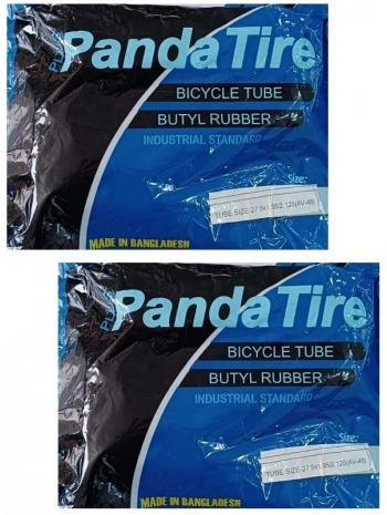 Plus Panda 27.5 Jant 27.5x1.95 - 27.5x2.125 Bisiklet İç Lastiği AV 48 mm Motor Sibop X 2 Adet