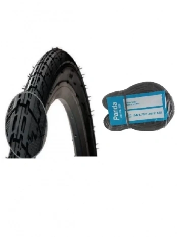 RFL 24 Jant 24x1.75 (47-507) Bisiklet Dış Lastiği D2459 + Panda İç Lastik Seti