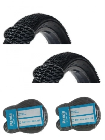 RFL 24 Jant 24x2.10 D2498 Bisiklet Dış Lastiği X 2 Adet + Panda İç Lastik Seti