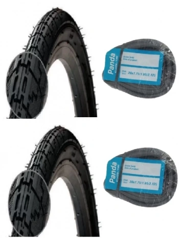 RFL 26 Jant 26x1.75 (47-559) Bisiklet Dış Lastiği D2659 X 2 Adet + Panda İç Lastik Seti