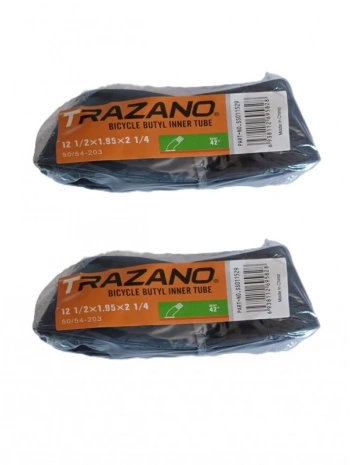 Trazano 12 Jant 12 1/2x1.95x2 1/4 (50/54-203) İç Lastik Eğri Sibop X 2 Adet