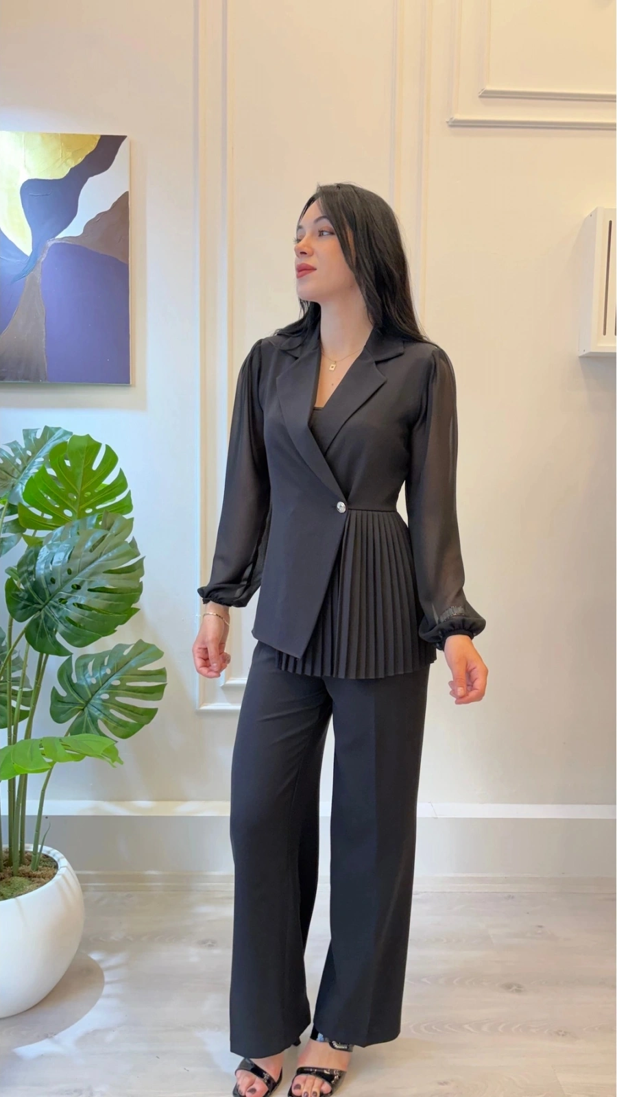 SHIN Pilise Detaylı Blazer