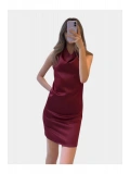 SHIN Saten Mini Elbise