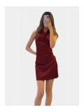 SHIN Saten Mini Elbise