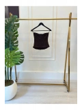 SHIN Dantel Detaylı Straplez Bustiyer Top