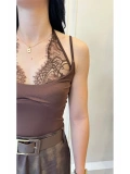 SHIN Dantel Detaylı Askılı Bodysuit