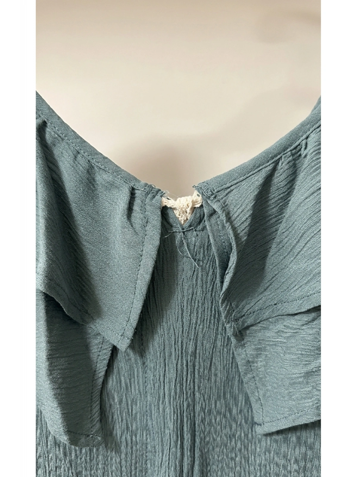 SHIN Fırfır Detaylı Mint Tulum