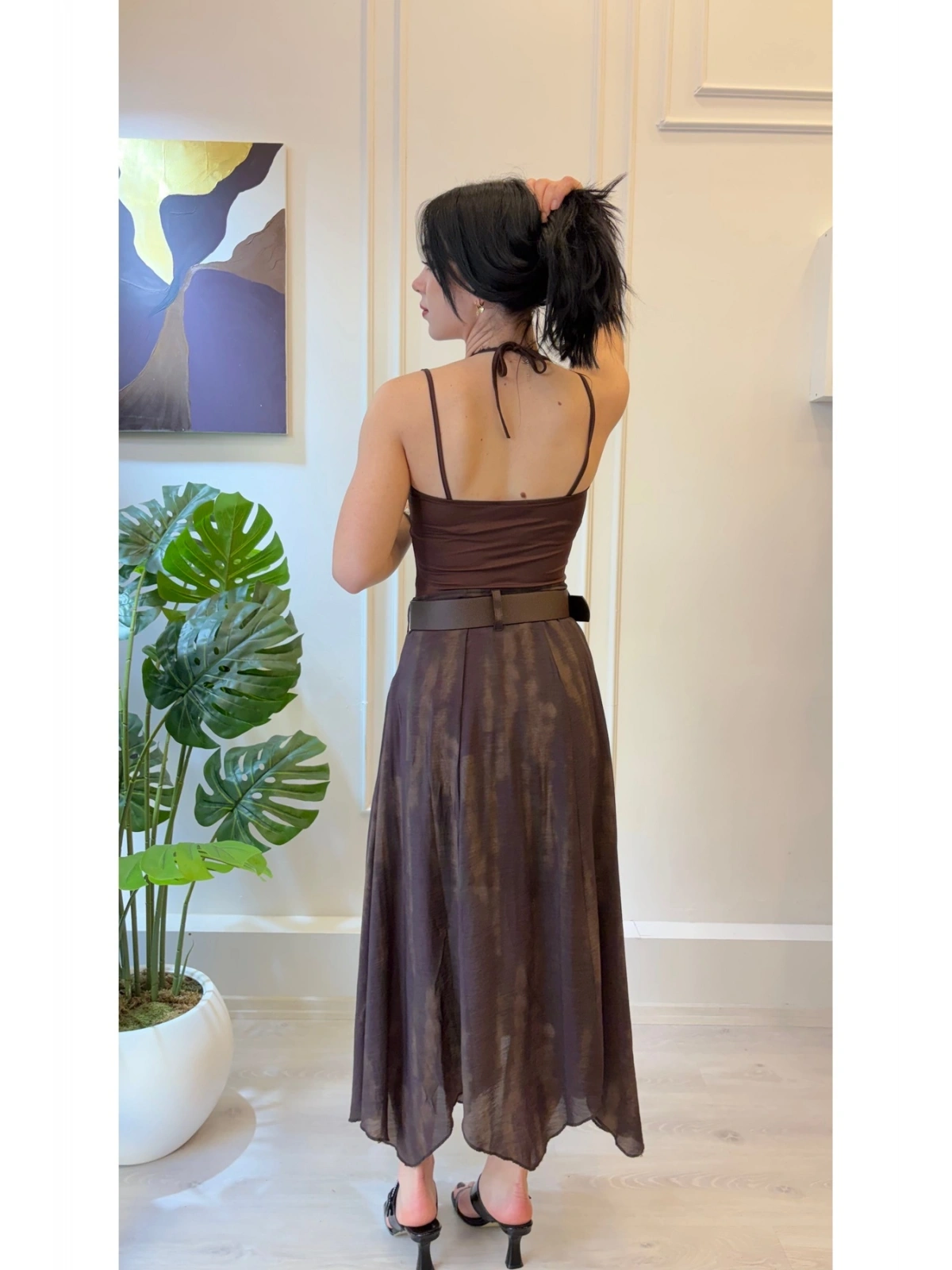 SHIN Dantel Detaylı Askılı Bodysuit
