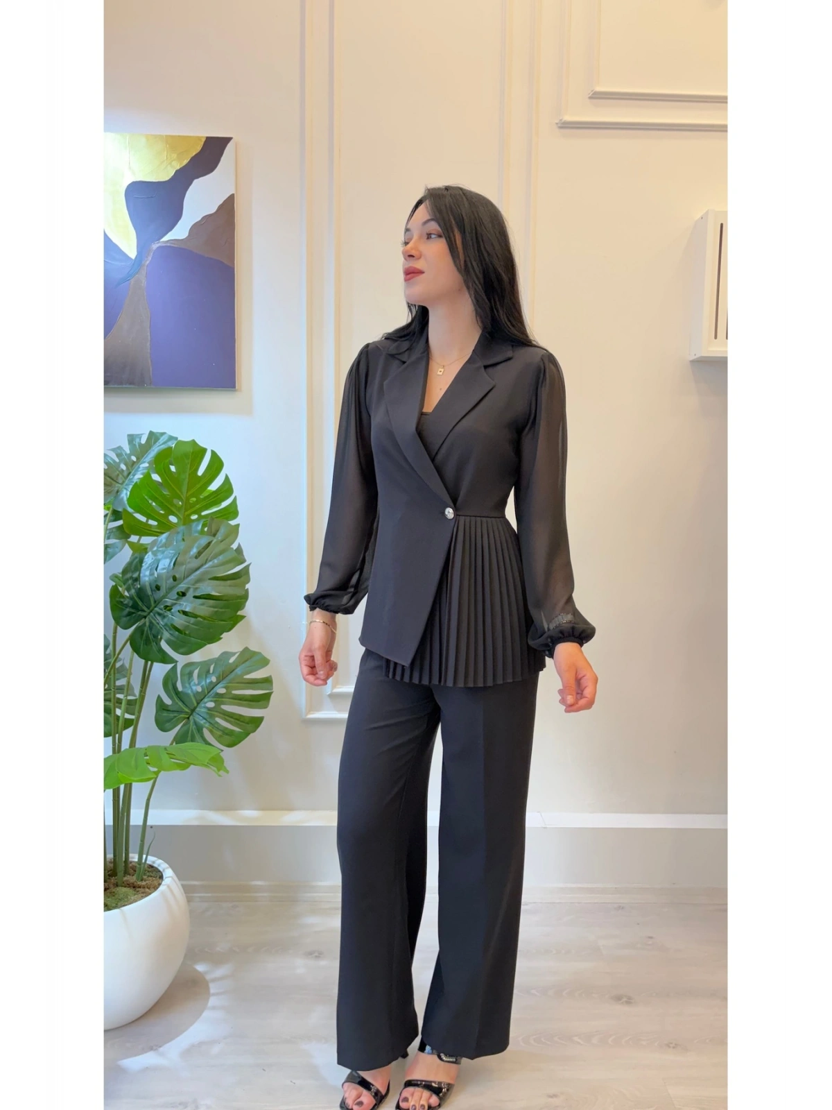 SHIN Pilise Detaylı Blazer