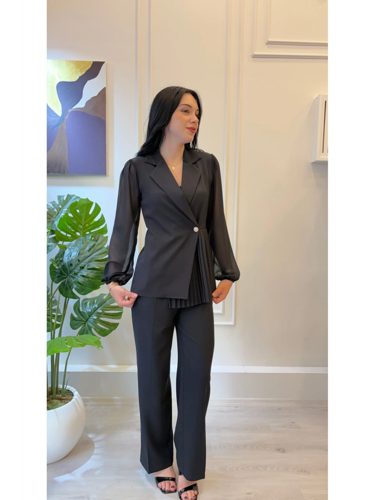 SHIN Pilise Detaylı Blazer