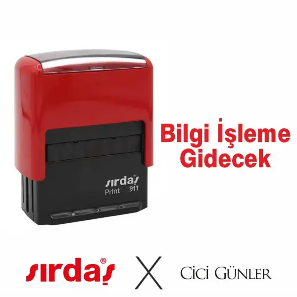 Bilgi İşleme Gidecek Yazılı Kaşe Sırdaş Marka