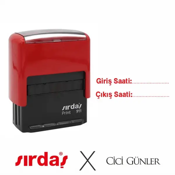 Giriş Çıkış Saati Kaşesi Sırdaş Marka