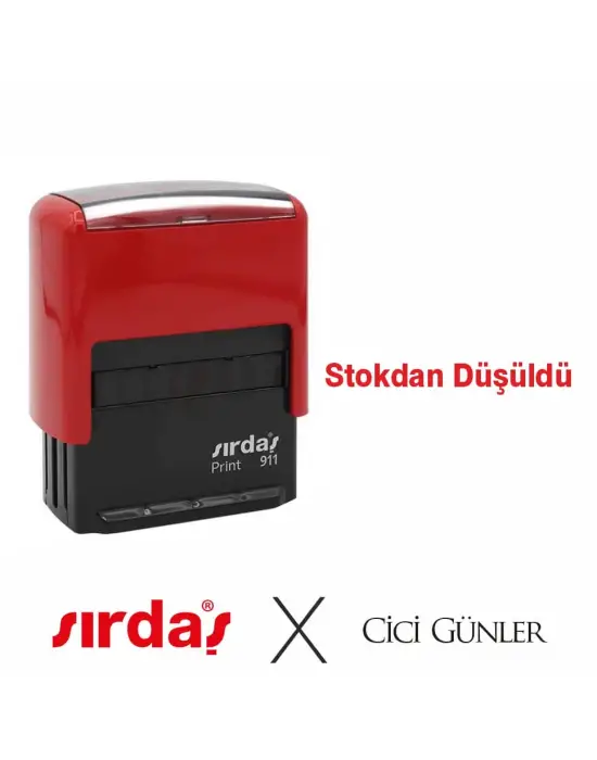 Stokdan Düşüldü Yazılı Sırdaş Otomatik Kaşe