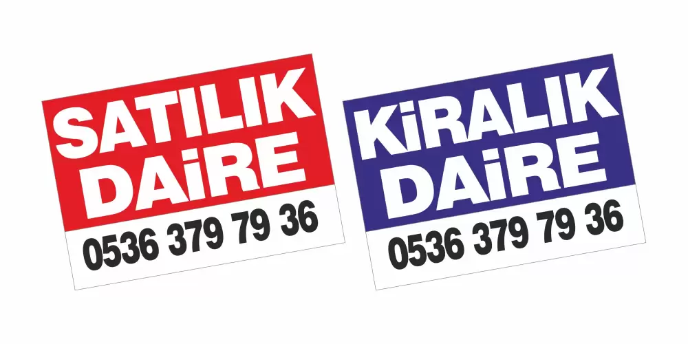 Satılık ve Kiralık Afişlerinin Çeşitleri Neler?