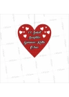14 Şubat Sevgililer Gününüz Kutlu Olsun Yazılı Mağaza Dönkartı Kalp Tema