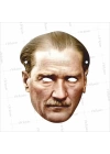 Atatürk Karton Lastikli Yüz Maske