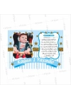 Ayetel Kürsi Temalı Resimli Erkek Bebek 1 Yaş Doğumgünü Afişi Yıldız Temalı