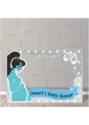 Baby Shower Partisi Hatıra Çerçeve Hamile Anne Ayakkabı Tema