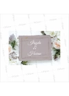 Çiçek Zeminli Söz Nişan Nikah Düğün Amerikan Servis Kağıtı