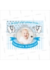 Diş Partisi Magneti Erkek Bebek Mavi Gümüş Renk Konsept