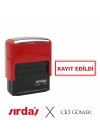 Kayıt Edildi Yazılı Otomatik Kaşe Sırdaş Marka