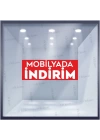 Mobilya da İndirim Mağaza Vitrin Cam Folyosu