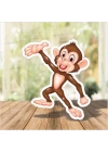 Safari Maymun Doğum Günü Karakter Pano