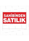 Sahibinden Satılık Afişi Kırmızı Beyaz Renk