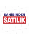 Sahibinden Satılık Afişi Kırmızı Mavi Renk