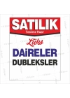 Satılık Lüks Daireler Dubleksler Afiş