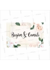 Söz Nişan Nikah Düğün Amerikan Servis Kağıtı Soft Pembe Çiçek Detaylı