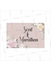 Söz Nişan Nikah Düğün Amerikan Servisi Kağıtı Soft Çiçek Zeminli