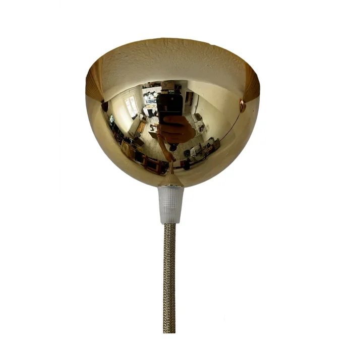 Sarkıt Lale Duy - KUMAŞ KABLO - (Gold Renk) (AMPUL DAHİL DEĞİLDİR) 70cm Plastik