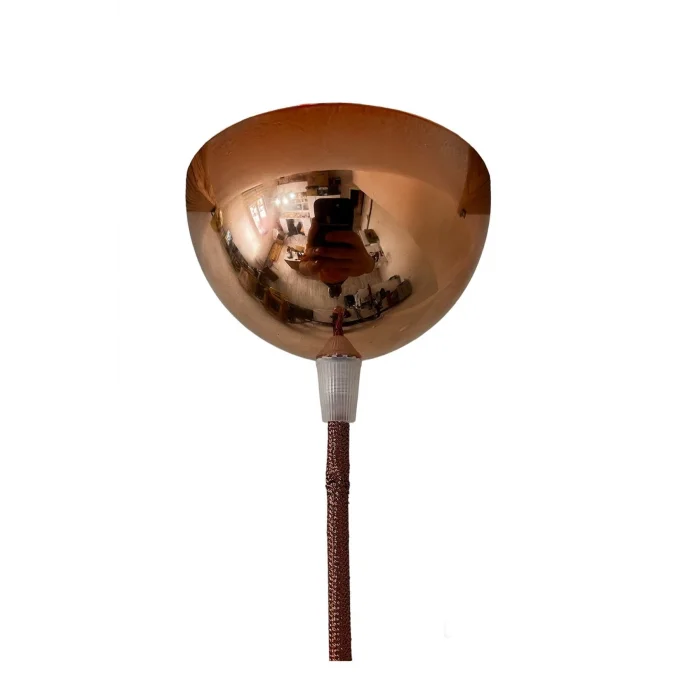 Sarkıt Lale Duy - KUMAŞ KABLO - (Bakır Renk) (AMPUL DAHİL DEĞİLDİR) 70cm Plastik