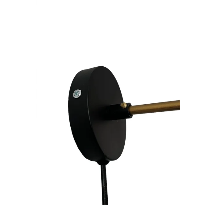 Şapkalı Mafsallı Hareketli Başlık Aplik 2 Metre Fişli Arapuarlı