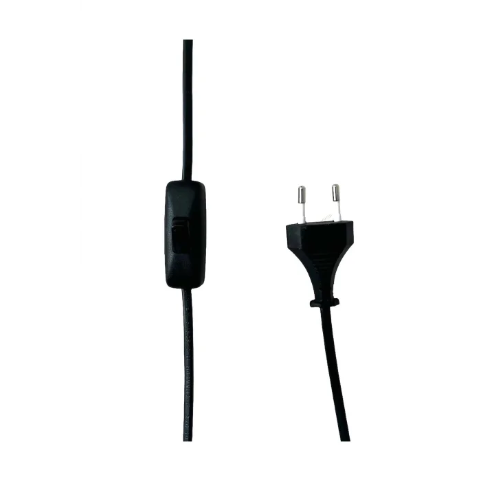 Şapkalı Mafsallı Hareketli Başlık Aplik 2 Metre Fişli Arapuarlı