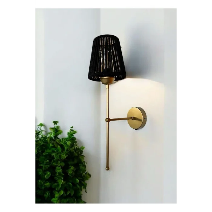 Auera - Makrome Aplik - Siyah