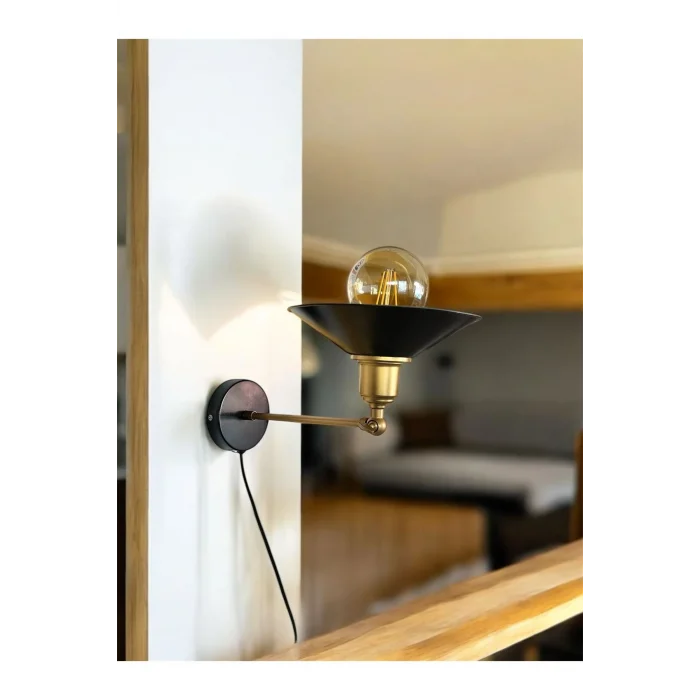 Metal Şapkalı Mafsallı Hareketli Başlık Aplik