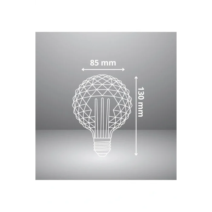 Özel Tasarım E27 Rustik Ampul Vintage Amber (4,5W - 500 Lümen)-(KIRILMAZ PLASTİK GÖVDE)