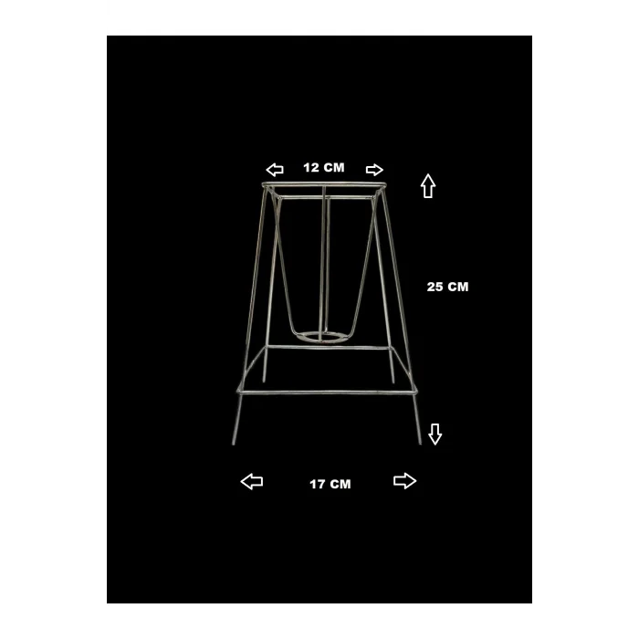 Masa Lambası İskelet Teli 3mm Paslanmaz Galvaniz Metal (2 Metre Arapuarlı Duy Dahil)