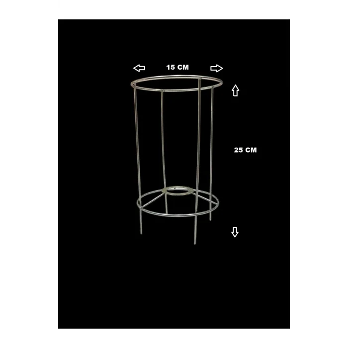 Masa Lambası İskelet Teli 3mm Paslanmaz Galvaniz Metal (2 Metre Arapuarlı Duy Dahil)