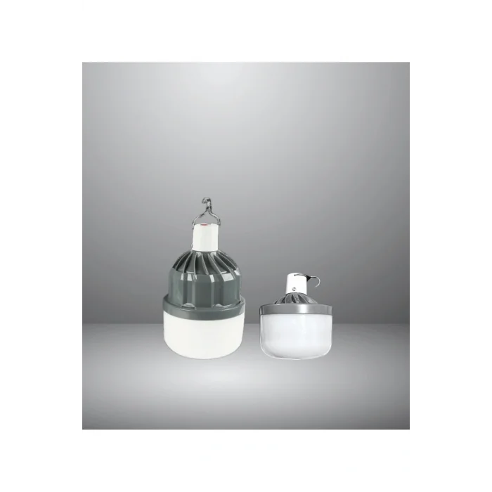 80 Watt Usb Şarjlı Kamp Ampulü - Kancalı Kamp Çadır Lambası 6500K (Teleskopik)