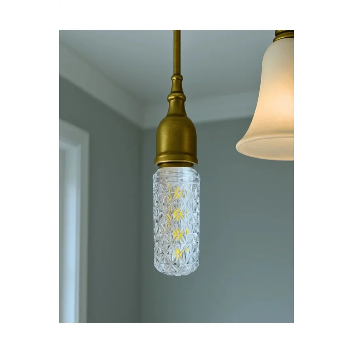 15W Dekoratif Kristal Ampul E27 Led Uzun Beyaz Renk 1600 Lümen